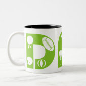 Die Beststen Vater-Tasse der Welt Zweifarbige Tasse (Links)