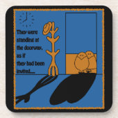 Die Besucher Getränkeuntersetzer (Vorderseite)