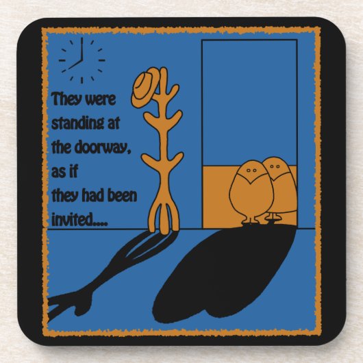 Die Besucher Getränkeuntersetzer (Vorderseite)