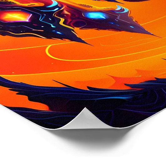 Die Besucher Ken Gage Sci-Fi Poster (Ecke)