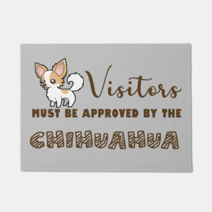 Die Besucher müssen von der Chihuahua-Türmchen z Fußmatte