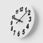 Die Betonuhr Runde Wanduhr (Winkel)
