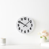 Die Betonuhr Runde Wanduhr (Zuhause)