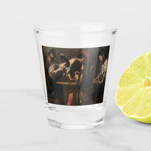 Die Betrüger, die skandinavischen Soldaten, die Ka Schnapsglas (Vorderseite)