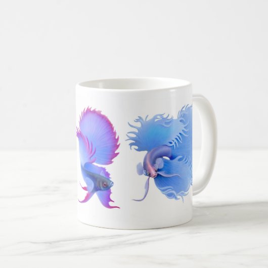 Die Betta Fisch-Tasse Kaffeetasse (VorderseiteRechts)