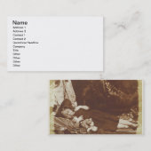 Die Bettgenossen, c.1843-47 (gesalzener Visitenkarte (Vorne/Hinten)