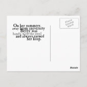 Die Betty-Serie Postkarte (Rückseite)