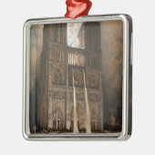 Die Bevölkerung, die Notre-Dame belagert Silbernes Ornament (Links)