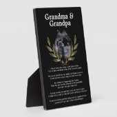 Die bevorstehende Kinderankündigung für Großeltern Fotoplatte (Seite)