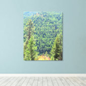 Die bewaldeten Leinwände Leinwanddruck (Insitu (Holzboden))