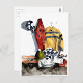 Die Bewältigung von Fall Art Postkarte (Vorne/Hinten)