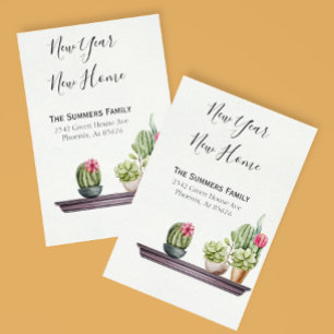 Die bewegende Ankündigung, wir haben das neue Jahr Ankündigungspostkarte