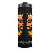 Die Bewegung der Kirche Thermosbecher (Vorderseite)