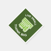 Die Bewegung des kleinen Hauses - kleine Häuser -  Serviette (Ecke)