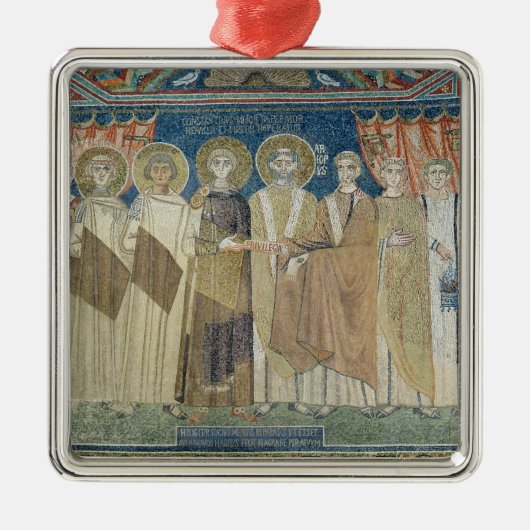 Die Bewilligungs-Steuerimmunität Silbernes Ornament (Vorne)