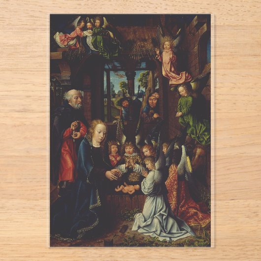 Die Bewunderung des christlichen Kindes Acryleinladungen (Vorderseite)