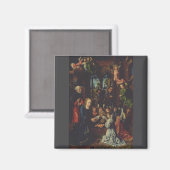 Die Bewunderung des christlichen Kindes Magnet (Vorderseite/Rückseite)