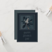 Die bewusst dunkle Blume Scheidung Karte (Vorderseite/Rückseite Beispiel)