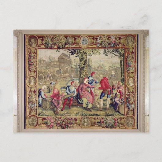 Die Bezahlung der Harvesters, Gobelins Workshop Postkarte (Vorderseite)