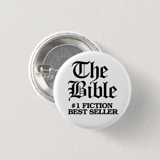 Die Bibel: #1 Fiktion Bester Verkäufer Button (Vorne & Hinten)