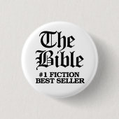 Die Bibel: #1 Fiktion Bester Verkäufer Button (Vorderseite)