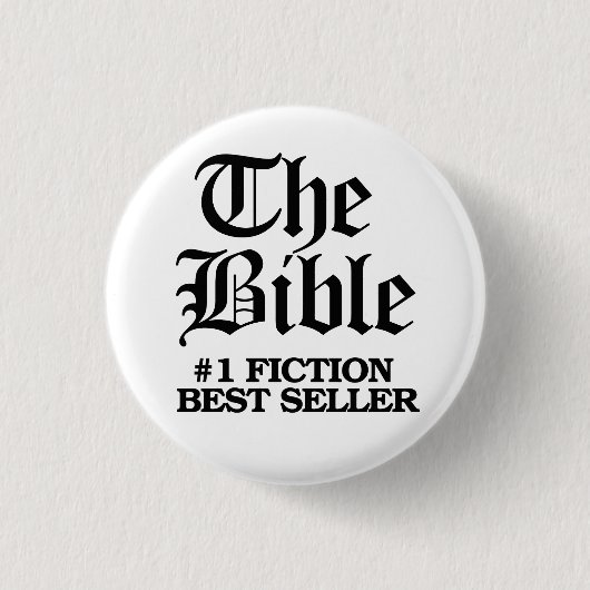 Die Bibel: #1 Fiktion Bester Verkäufer Button (Vorderseite)