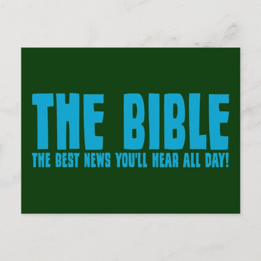 Die Bibel: die beste Nachricht, die Sie den ganzen Postkarte (Vorderseite)