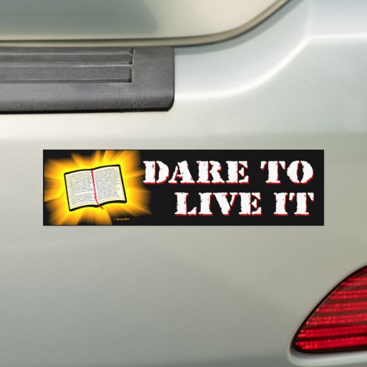 Die Bibel: Herausforderung, zum zu leben es Autoaufkleber (Auf Auto)