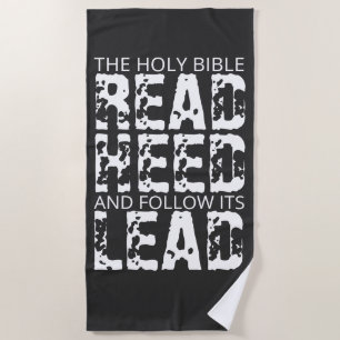 Die Bibel ist das Wort Gottes Strandtuch