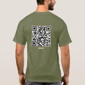 Die Bibel ist ein bedeutender christlicher QR-Code T-Shirt (Rückseite)