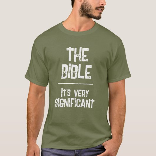 Die Bibel ist ein bedeutender christlicher QR-Code T-Shirt (Vorderseite)