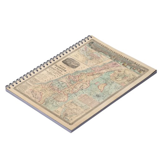 Die Bibel-Leser-Palästina-Lands-Karte Notizblock (Linke Seite)