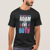 Die Bibel sagt "Adam and Eve", also tat ich beide T-Shirt (Vorderseite)