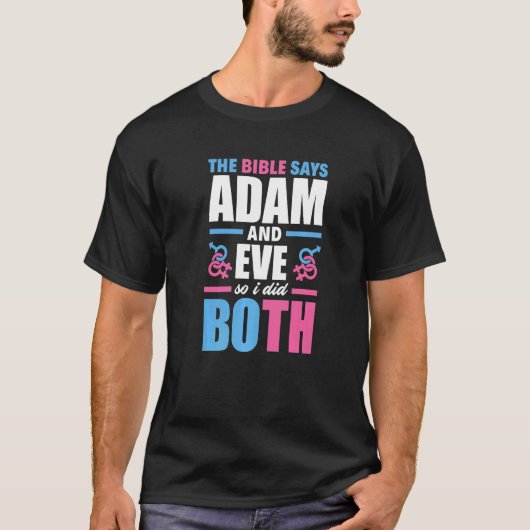 Die Bibel sagt "Adam and Eve", also tat ich beide T-Shirt (Vorderseite)