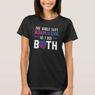 Die Bibel sagt Adam & Eva, also machte ich beide T-Shirt