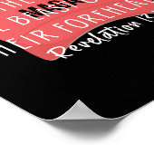 Die Bibelverse gegen Trump und sie werden den Mars Poster (Ecke)