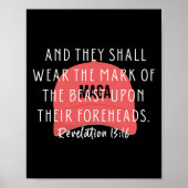 Die Bibelverse gegen Trump und sie werden den Mars Poster (Vorne)