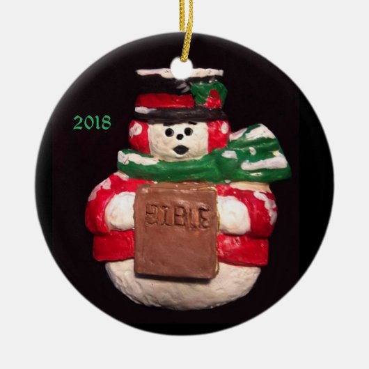 DIE BIBLE SNOWMAN 2018 KOLLEKTIBLE ORNAMENT (Vorne)