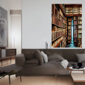 Die Bibliothek | AI Art Poster