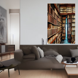 Die Bibliothek | AI Art Poster