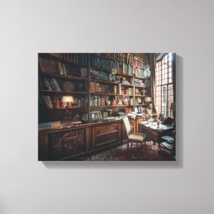 Die Bibliothek der Alten Welt Leinwanddruck