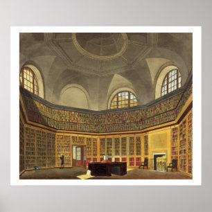 Die Bibliothek des Königs, Buckingham House, aus ' Poster