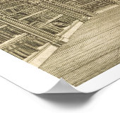 Die Bibliothek, graviert von Godfrey, aus "Beschre Poster (Ecke)