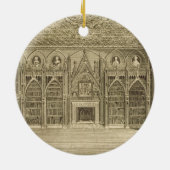 Die Bibliothek, graviert von Godfrey, von Keramikornament (Hinten)
