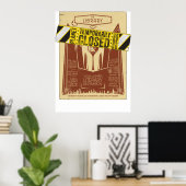 Die Bibliothek ist geschlossen Poster (Heimbüro)