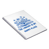 Die Bibliothek ist mein glücklicher Ort - Inspirat Notizblock (Rechte Seite)