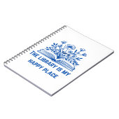 Die Bibliothek ist mein glücklicher Ort - Inspirat Notizblock (Linke Seite)