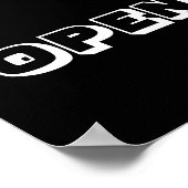 Die Bibliothek ist offen - Poster (Ecke)
