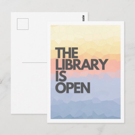 Die Bibliothek ist Open Drag Race Postkarte (Vorne/Hinten)