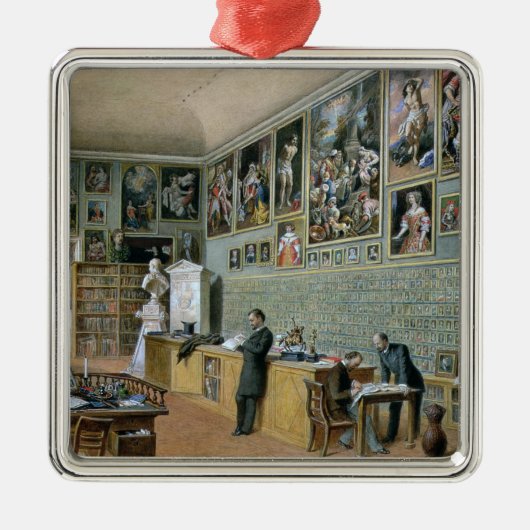 Die Bibliothek Ornament Aus Metall (Vorne)